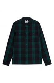 Topman Plaid Button-Up Flannel Shirt Jacket   Nordstrom at Nordstrom